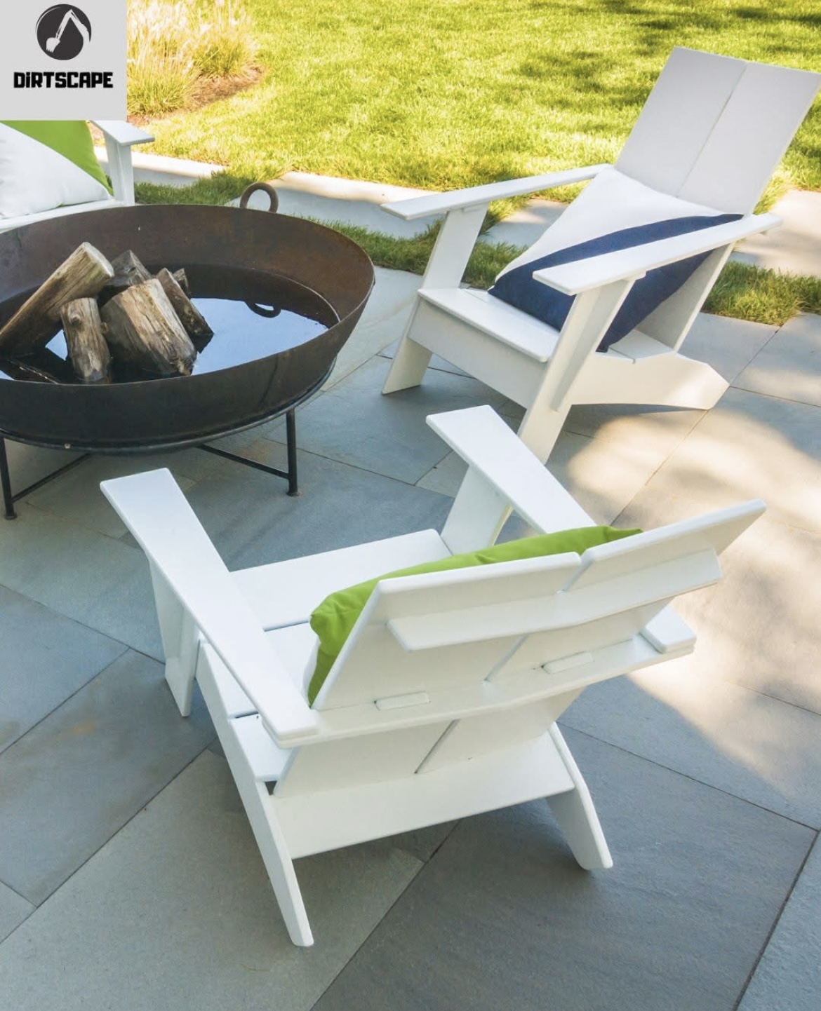 Hardscaping project with stone work and landscaping